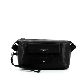 Aeronautica Militare - Beauty Case in pelle - AM300 - NERO