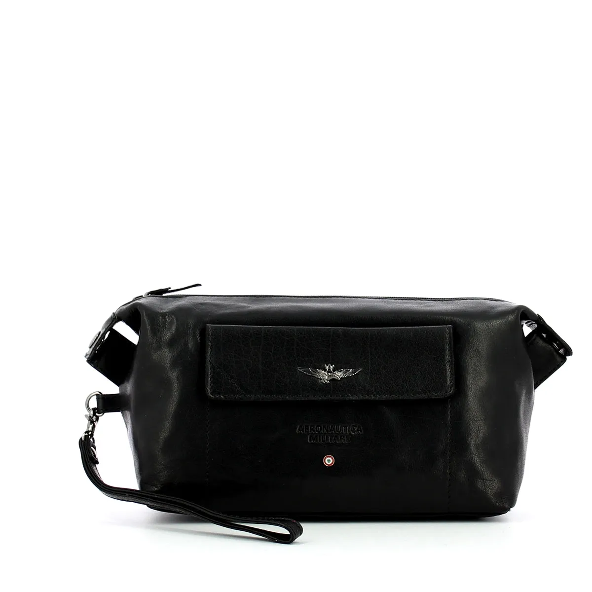 Aeronautica Militare - Beauty Case in pelle - AM300 - NERO