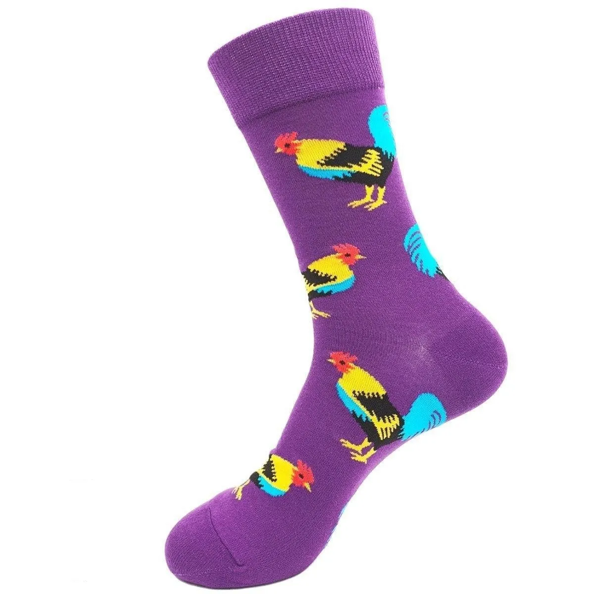 Animal Socks Rooster | Purple