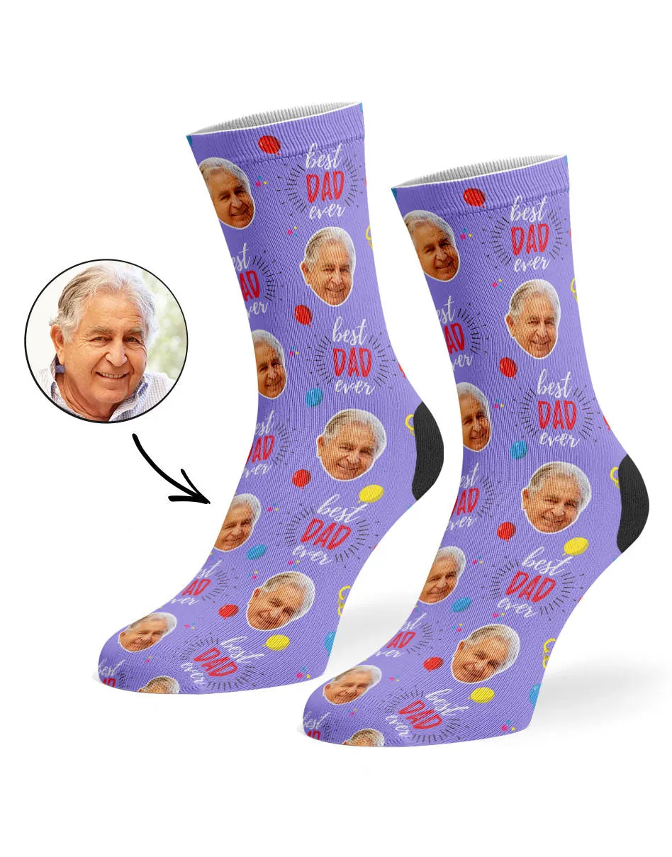 Balloons Best Dad Socks