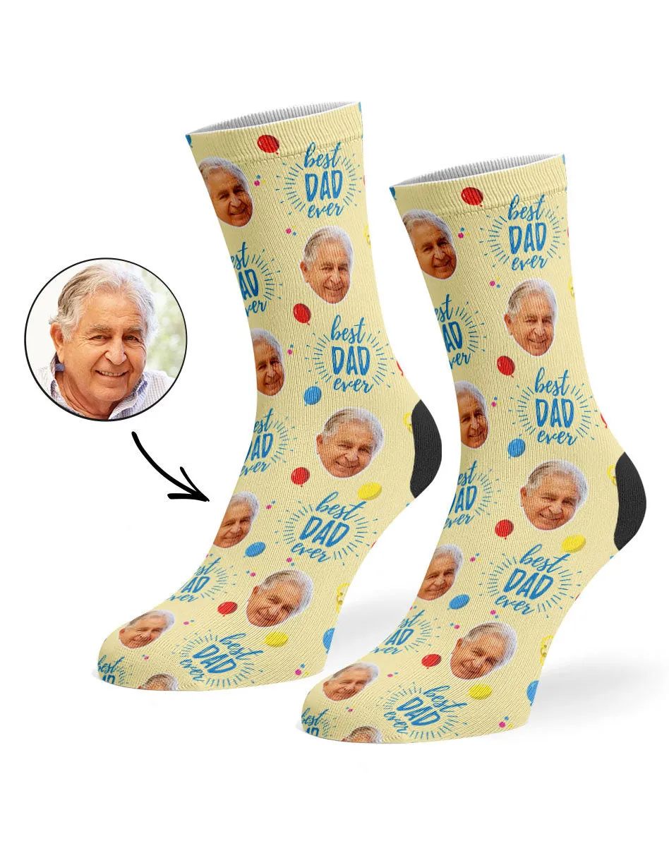 Balloons Best Dad Socks