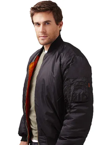 Bravo Men's Bravo Ma-1 Flight Jacket