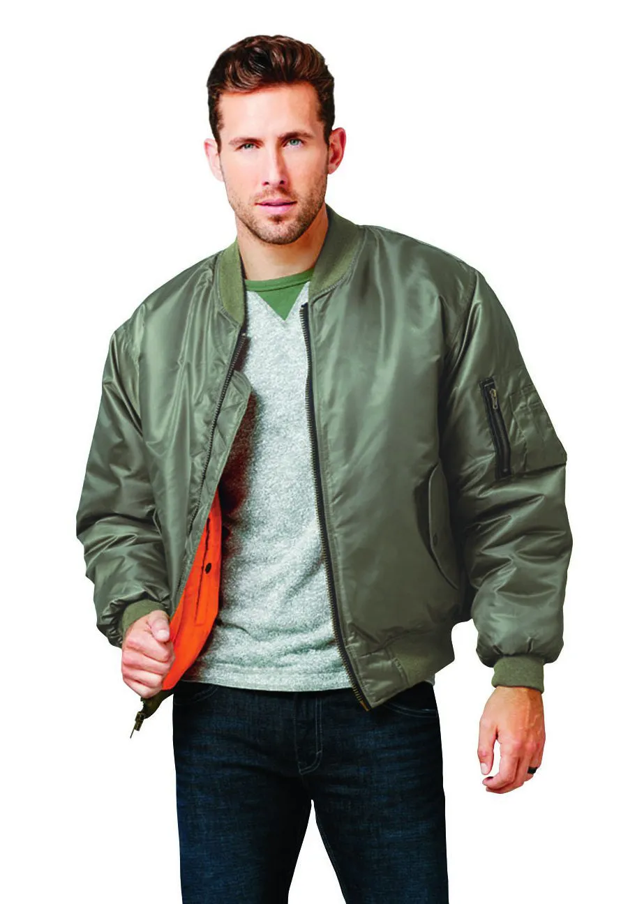 Bravo Men's Bravo Ma-1 Flight Jacket