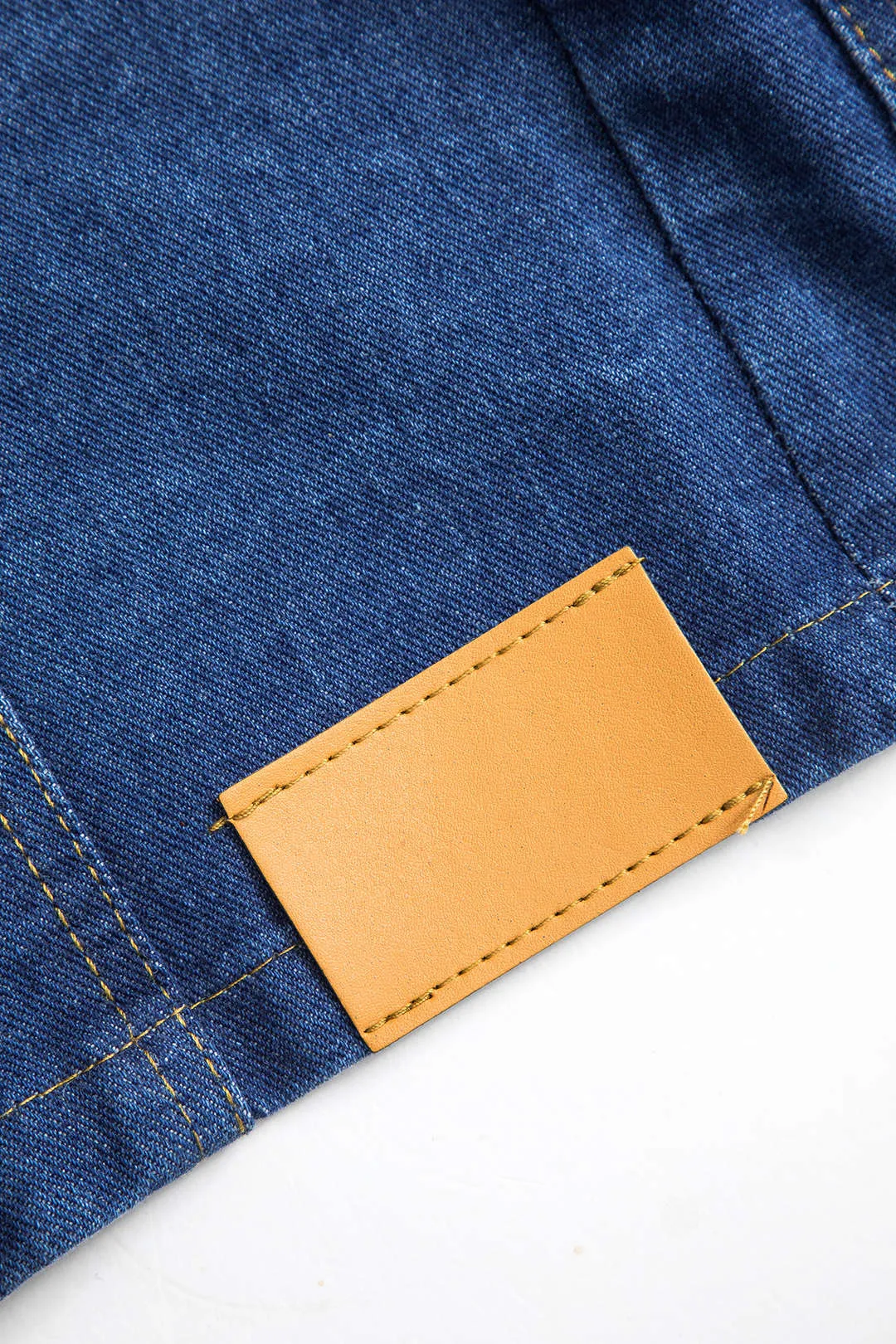 Denim Button Pocket Long Sleeve Outerwear