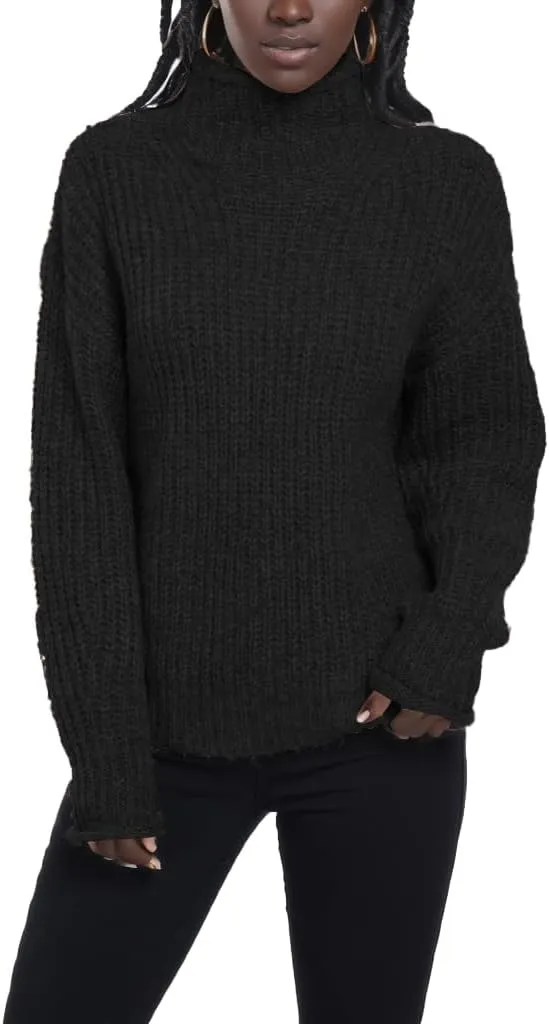 Famulily Women's Pullover Sweaters Long Sleeve Turtleneck Sweater Casual Oversized Knitted Tops 2023 Fall Winter Clothes