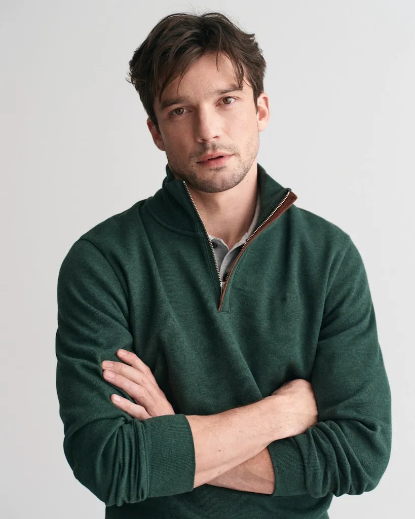 GANT - Sacker Rib Half Zip, Green