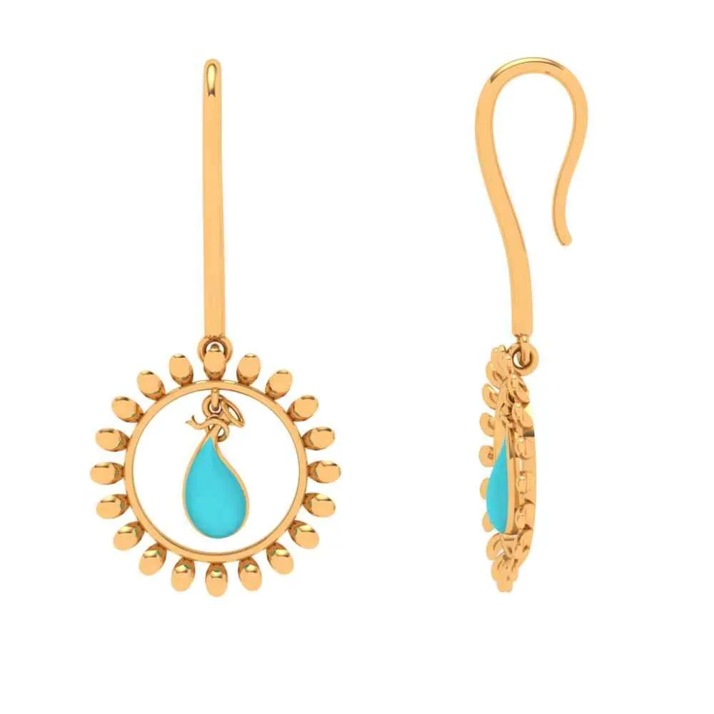 Gold Casual Earrings
