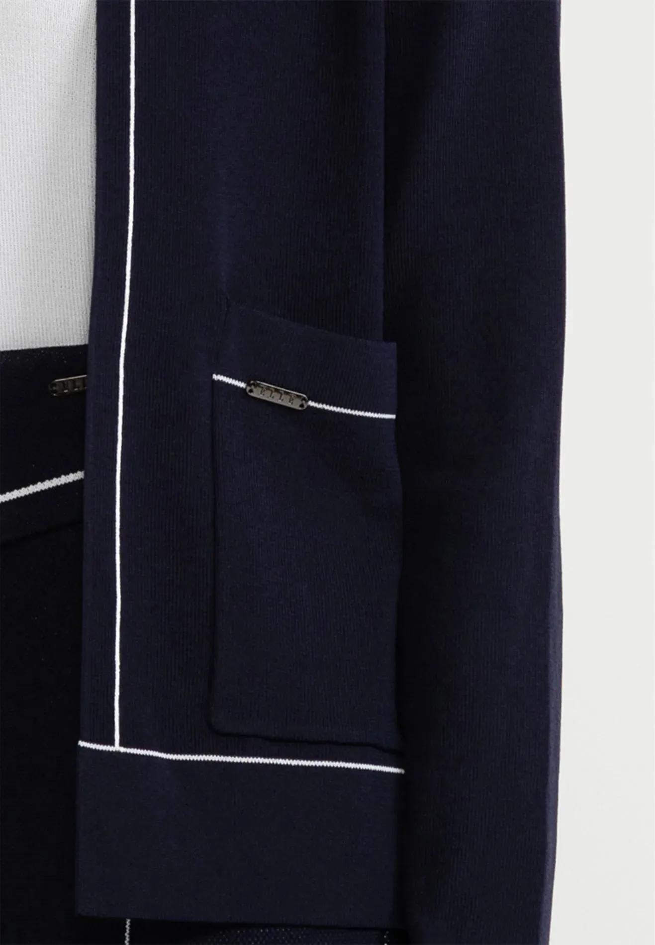 Knitted Double Pocket Open Cardigan