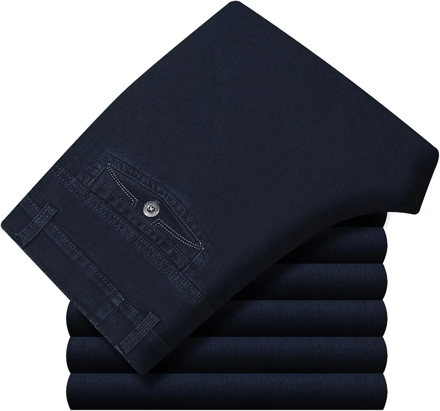 Modezier Men's Durable Jeans,Manzera Classic Straight Stretch Jeans Relaxed Fit Pants for Mens