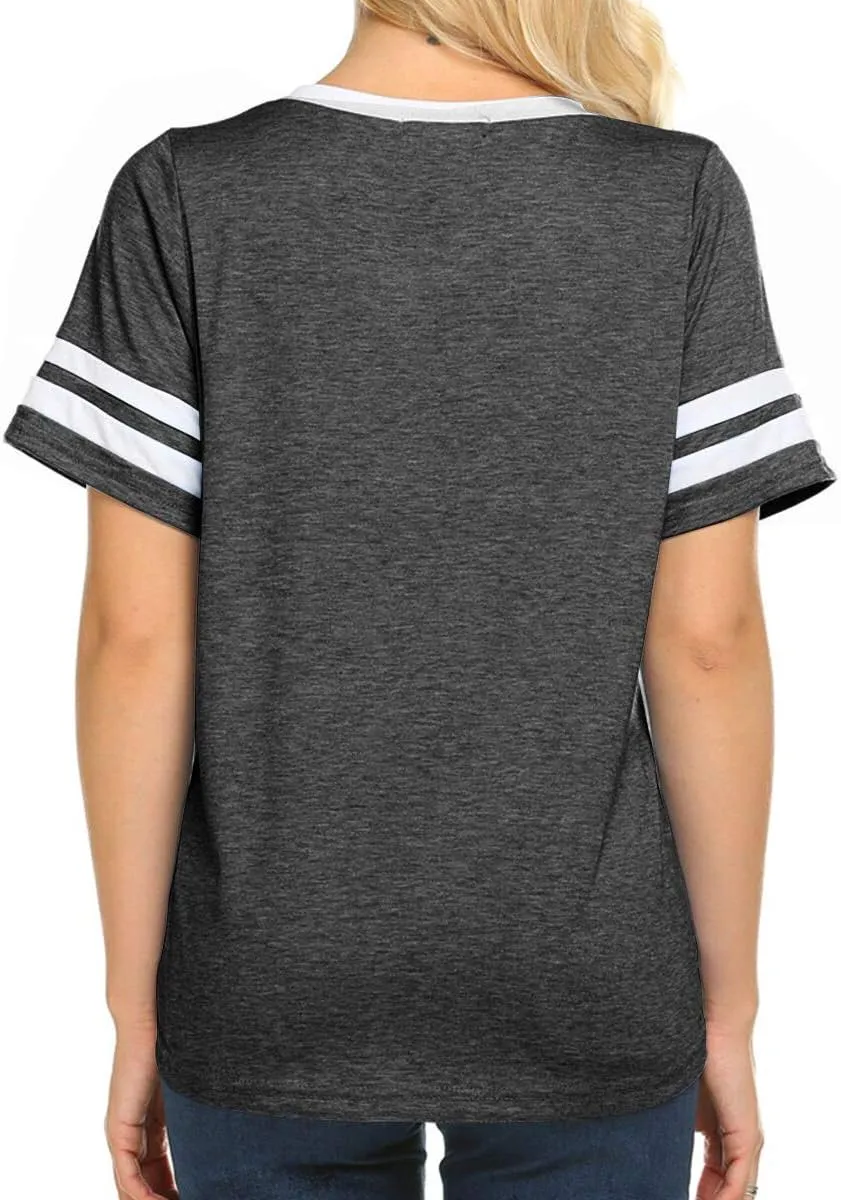 OMSJ Womens Summer Tops Casual Short/Long Sleeve T-Shirts