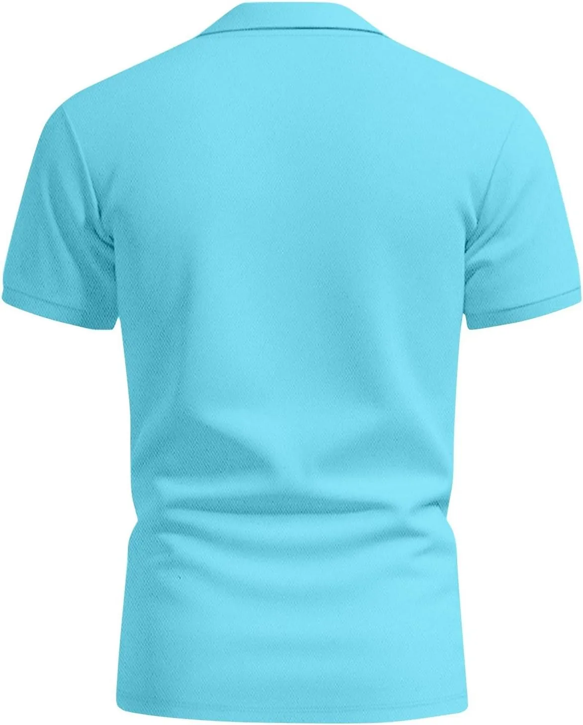 RTRDE Men's Casual Golf Shirts Short Sleeve Solid Color Business Casual Work Collared Shirts with Pocket Polos, M-5XL