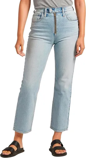 Silver Jeans Co. Women's Highly Desirable High Rise Straight Leg Jeans
