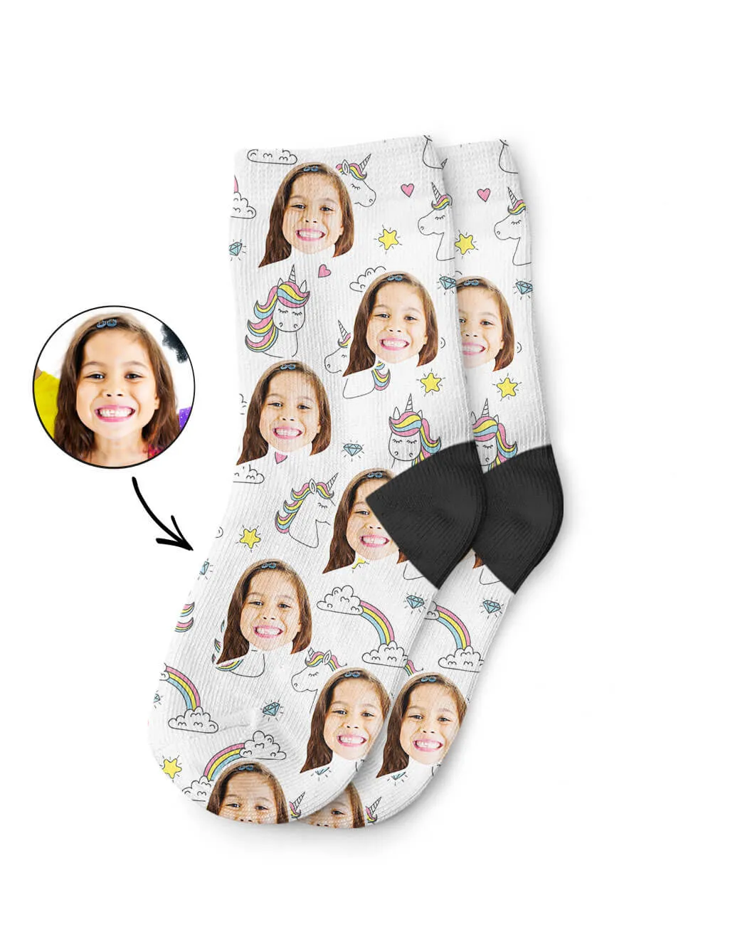 Unicorn Rainbow Kids Socks