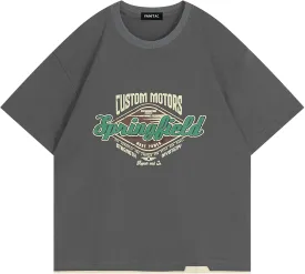 Vamtac Mens Oversized T Shirts Summer Casual Vintage Graphic Tees Streetwear Harajuku Tops