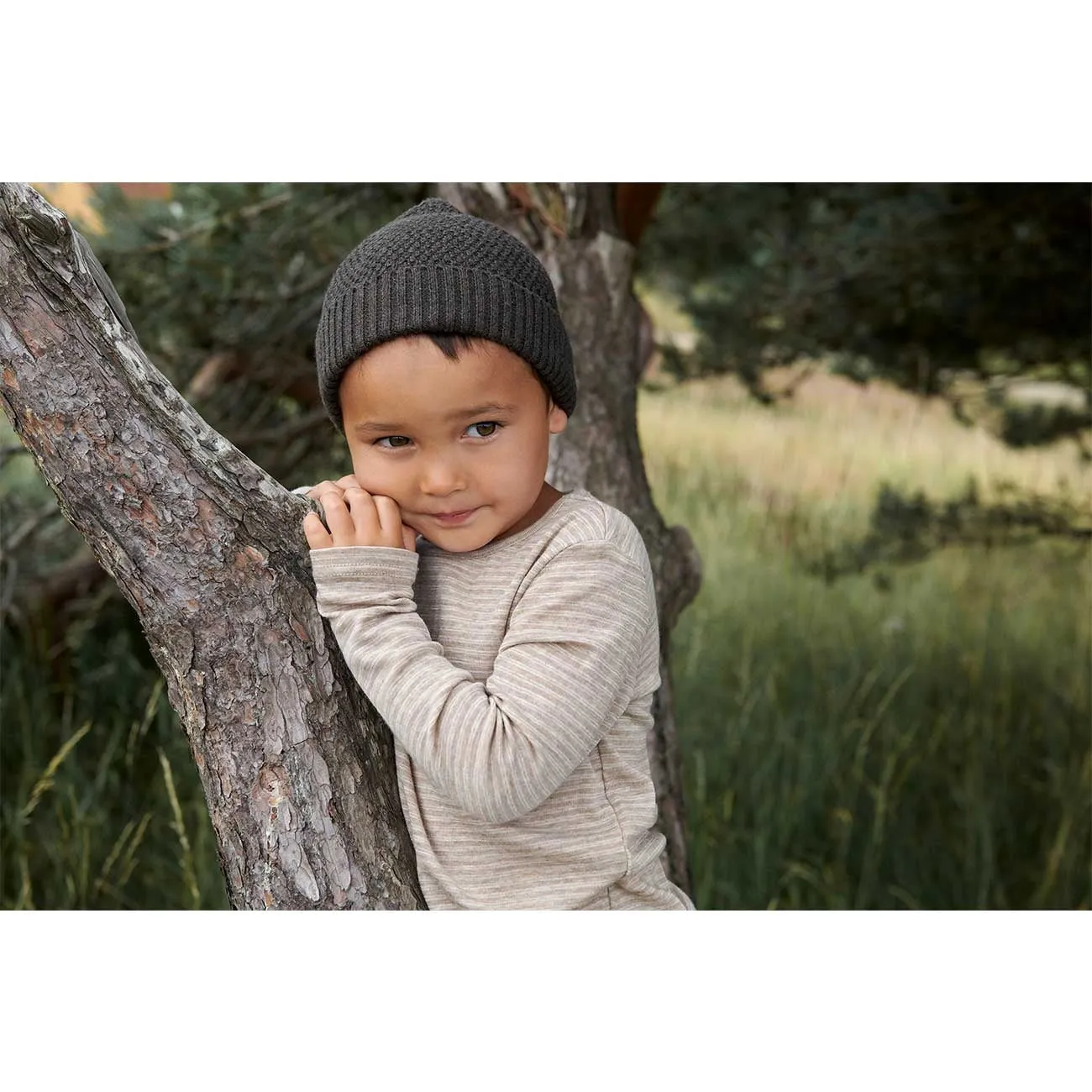 Wheat Outerwear Beanie Evig - Brown Melange