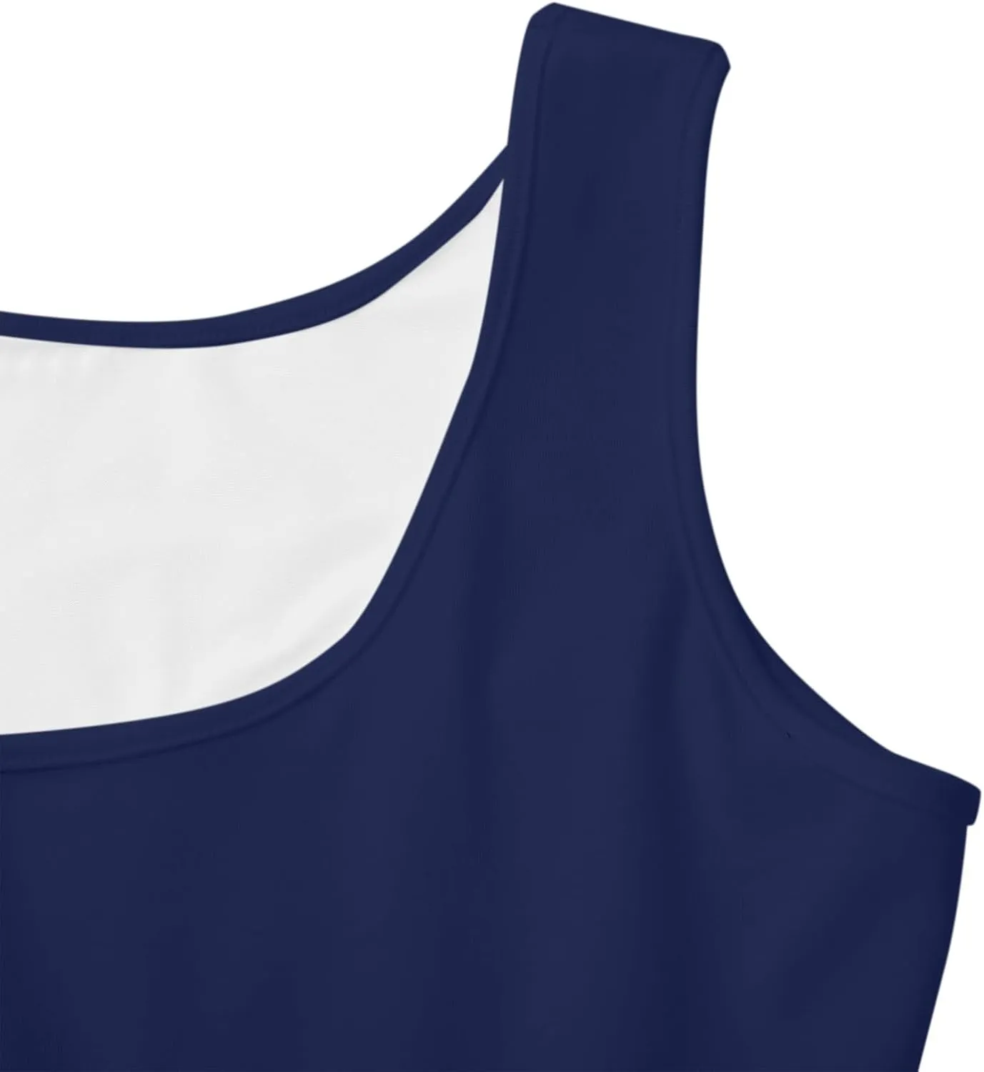 Women's Summer Dresses Scoop Neck Sleeveless A-Line Ribbed Knit Above Knee Tank Dress